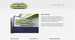 Desktop Screenshot of lesters-body-shop.com
